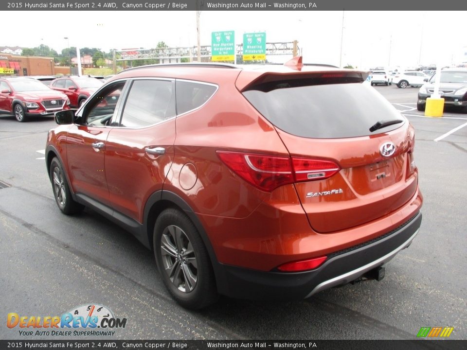 2015 Hyundai Santa Fe Sport 2.4 AWD Canyon Copper / Beige Photo #6