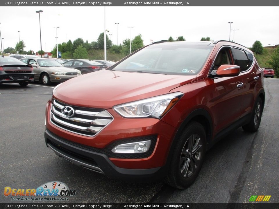 2015 Hyundai Santa Fe Sport 2.4 AWD Canyon Copper / Beige Photo #8