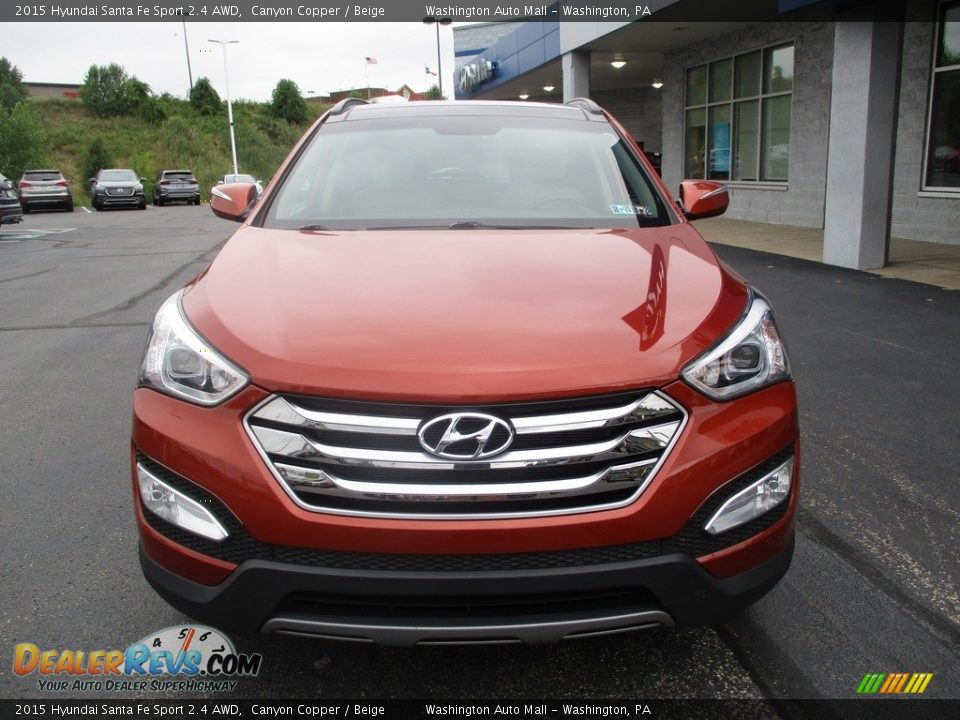 2015 Hyundai Santa Fe Sport 2.4 AWD Canyon Copper / Beige Photo #9