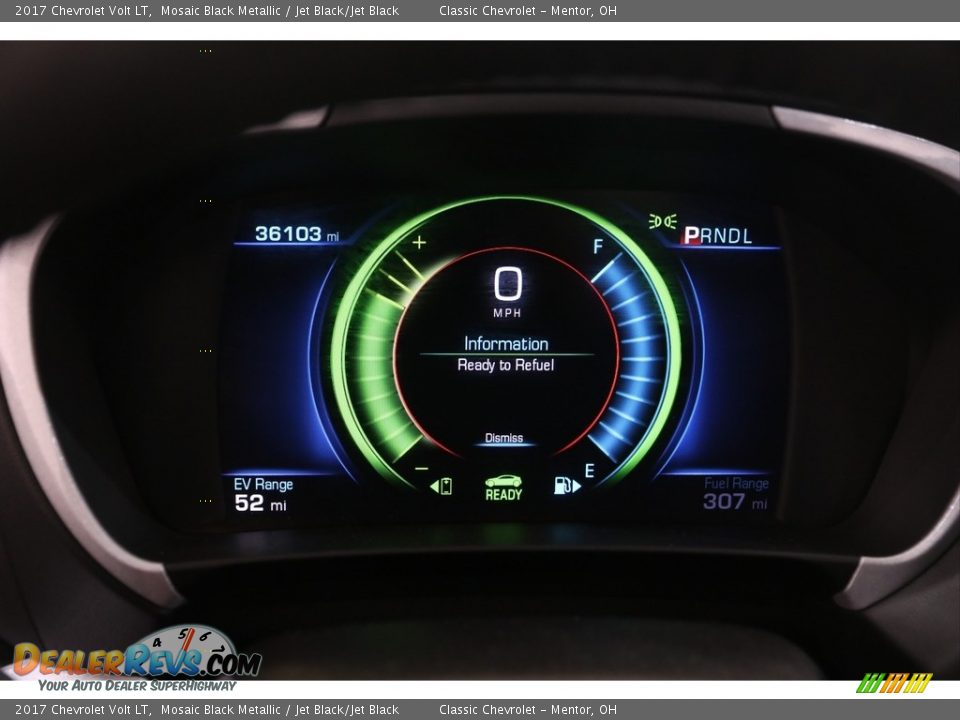 2017 Chevrolet Volt LT Mosaic Black Metallic / Jet Black/Jet Black Photo #9
