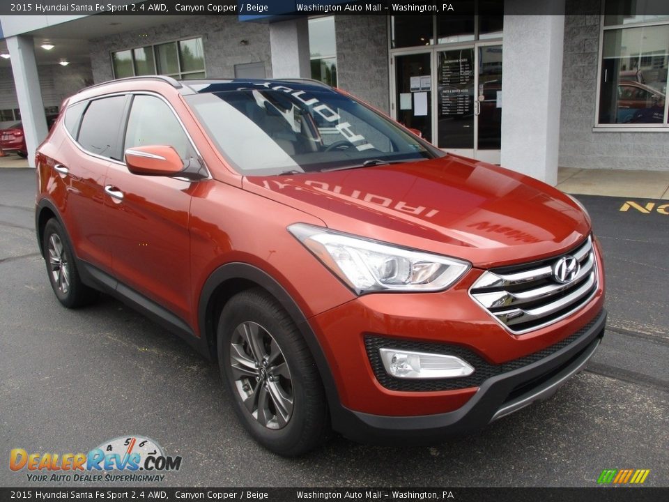 Front 3/4 View of 2015 Hyundai Santa Fe Sport 2.4 AWD Photo #10