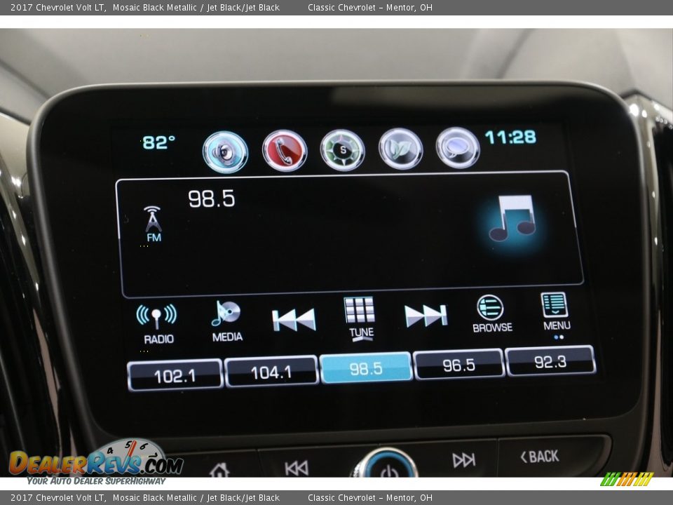 2017 Chevrolet Volt LT Mosaic Black Metallic / Jet Black/Jet Black Photo #11
