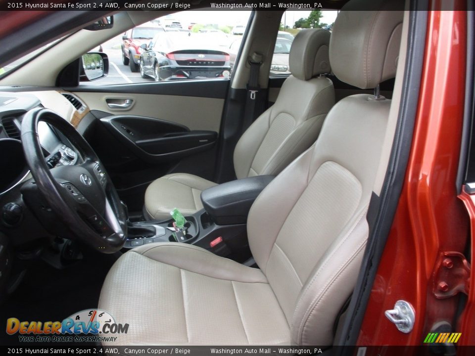 Front Seat of 2015 Hyundai Santa Fe Sport 2.4 AWD Photo #12