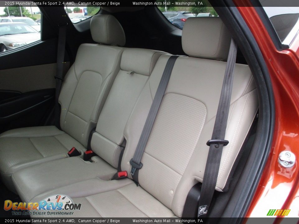 Rear Seat of 2015 Hyundai Santa Fe Sport 2.4 AWD Photo #13