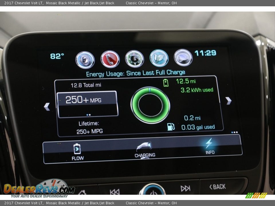 2017 Chevrolet Volt LT Mosaic Black Metallic / Jet Black/Jet Black Photo #14