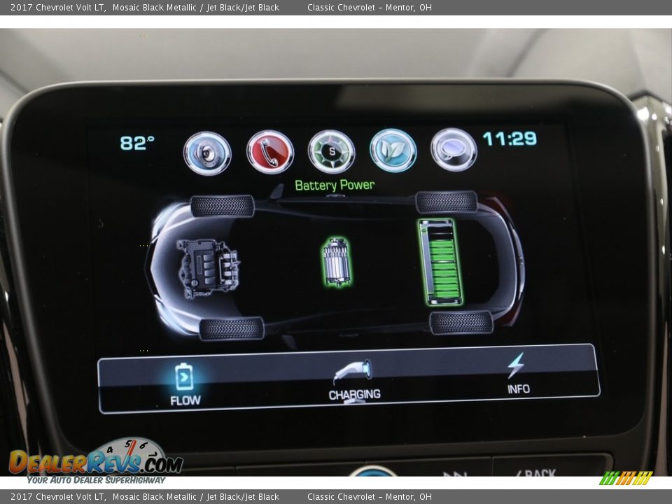 2017 Chevrolet Volt LT Mosaic Black Metallic / Jet Black/Jet Black Photo #16