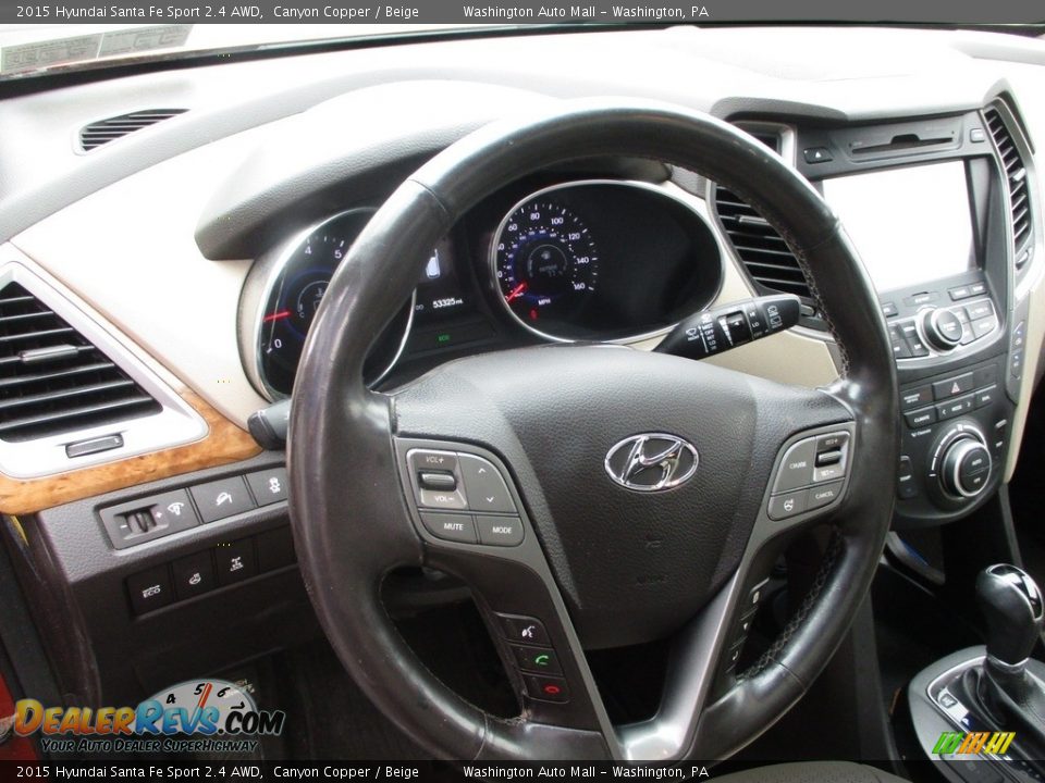2015 Hyundai Santa Fe Sport 2.4 AWD Canyon Copper / Beige Photo #17