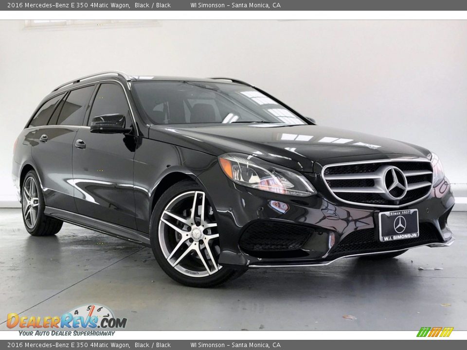 2016 Mercedes-Benz E 350 4Matic Wagon Black / Black Photo #33