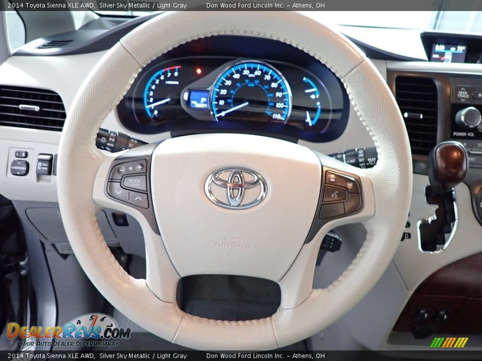 2014 Toyota Sienna XLE AWD Silver Sky Metallic / Light Gray Photo #31