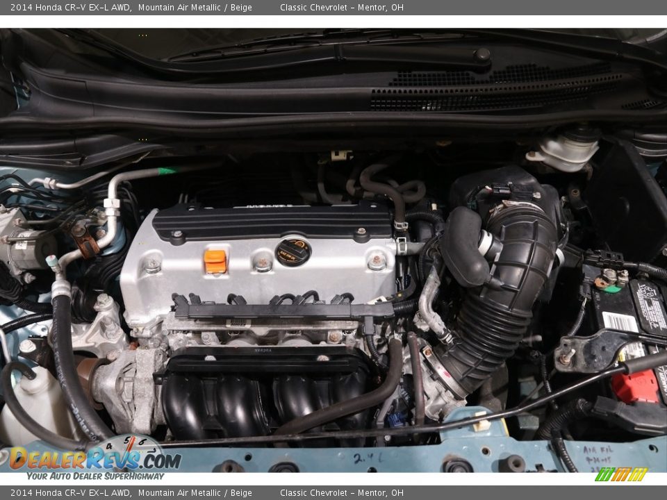 2014 Honda CR-V EX-L AWD Mountain Air Metallic / Beige Photo #20