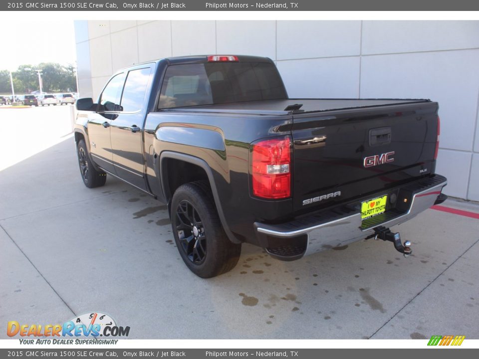 2015 GMC Sierra 1500 SLE Crew Cab Onyx Black / Jet Black Photo #6