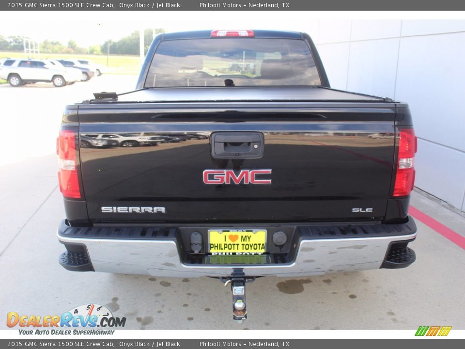 2015 GMC Sierra 1500 SLE Crew Cab Onyx Black / Jet Black Photo #7