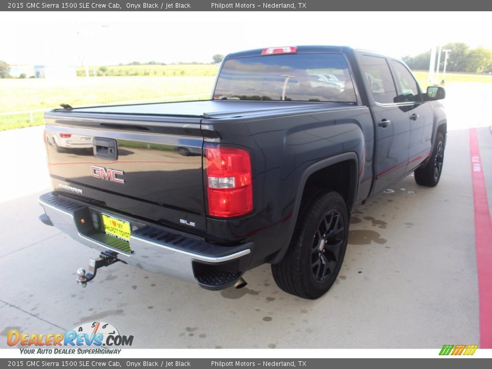 2015 GMC Sierra 1500 SLE Crew Cab Onyx Black / Jet Black Photo #8