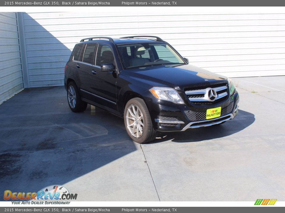 2015 Mercedes-Benz GLK 350 Black / Sahara Beige/Mocha Photo #2