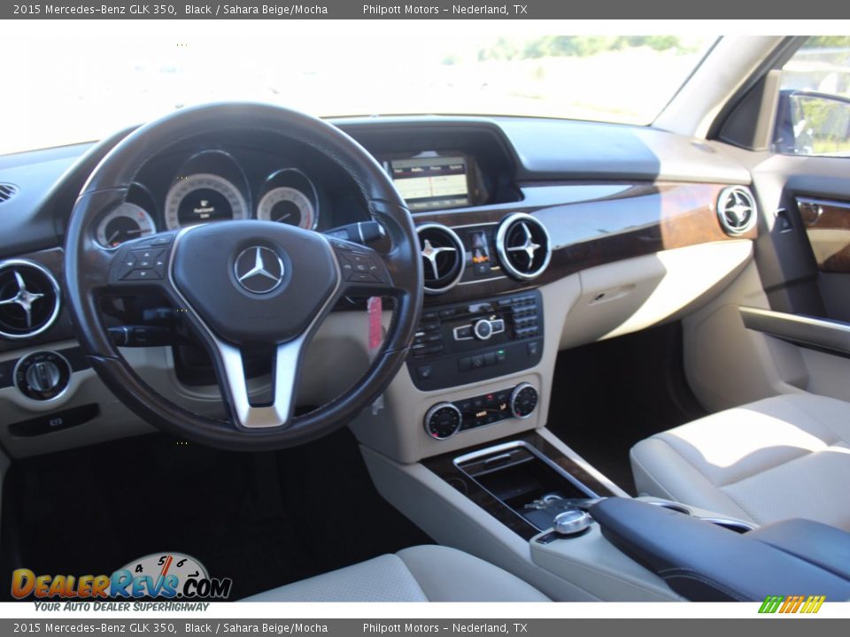 2015 Mercedes-Benz GLK 350 Black / Sahara Beige/Mocha Photo #24