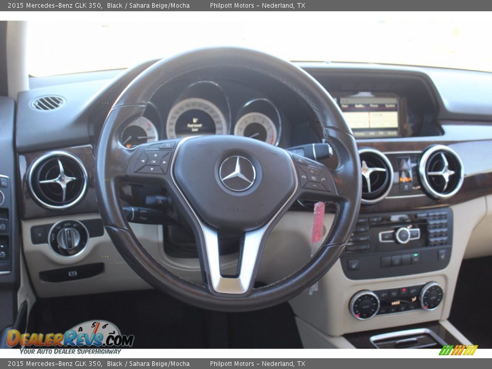 2015 Mercedes-Benz GLK 350 Black / Sahara Beige/Mocha Photo #25