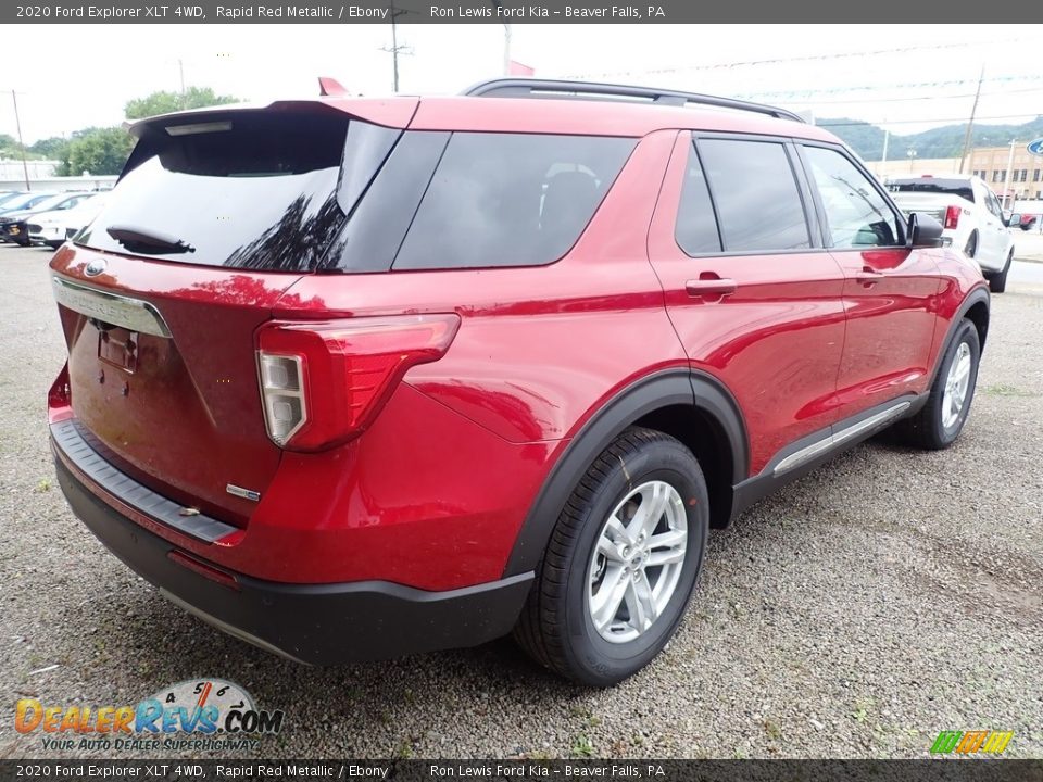 2020 Ford Explorer XLT 4WD Rapid Red Metallic / Ebony Photo #2