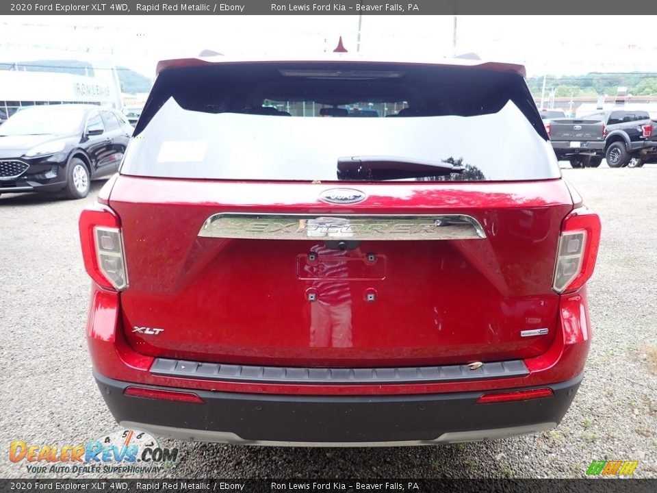 2020 Ford Explorer XLT 4WD Rapid Red Metallic / Ebony Photo #8