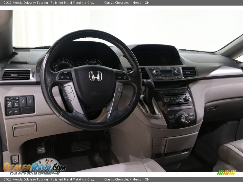 2012 Honda Odyssey Touring Polished Metal Metallic / Gray Photo #6