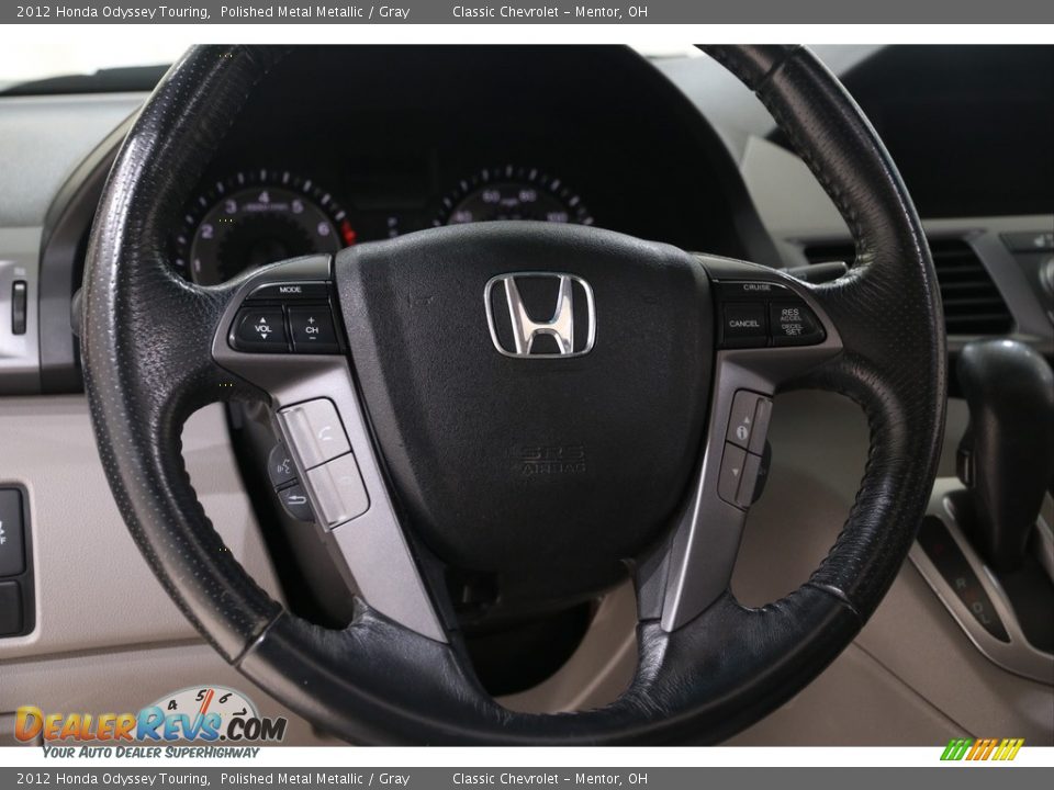 2012 Honda Odyssey Touring Polished Metal Metallic / Gray Photo #7