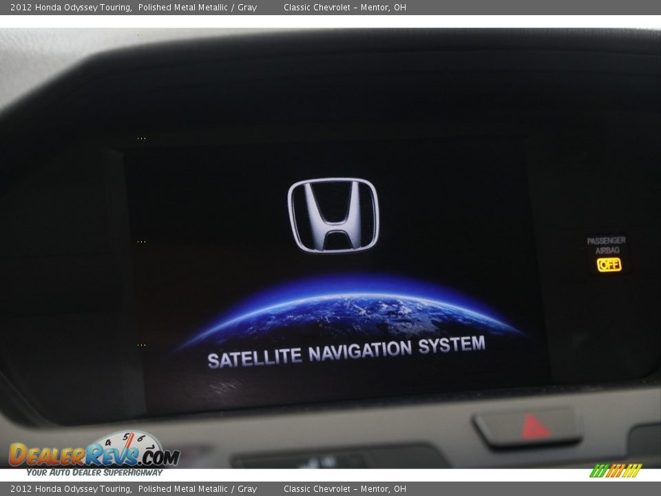 2012 Honda Odyssey Touring Polished Metal Metallic / Gray Photo #10