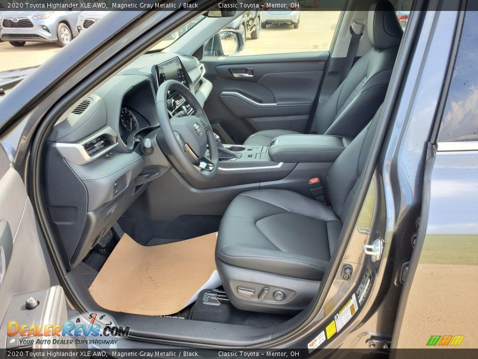 Black Interior - 2020 Toyota Highlander XLE AWD Photo #2