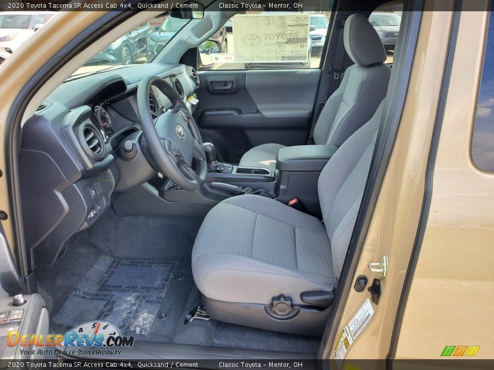 Cement Interior - 2020 Toyota Tacoma SR Access Cab 4x4 Photo #2