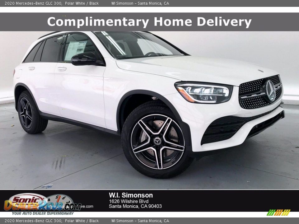 2020 Mercedes-Benz GLC 300 Polar White / Black Photo #1
