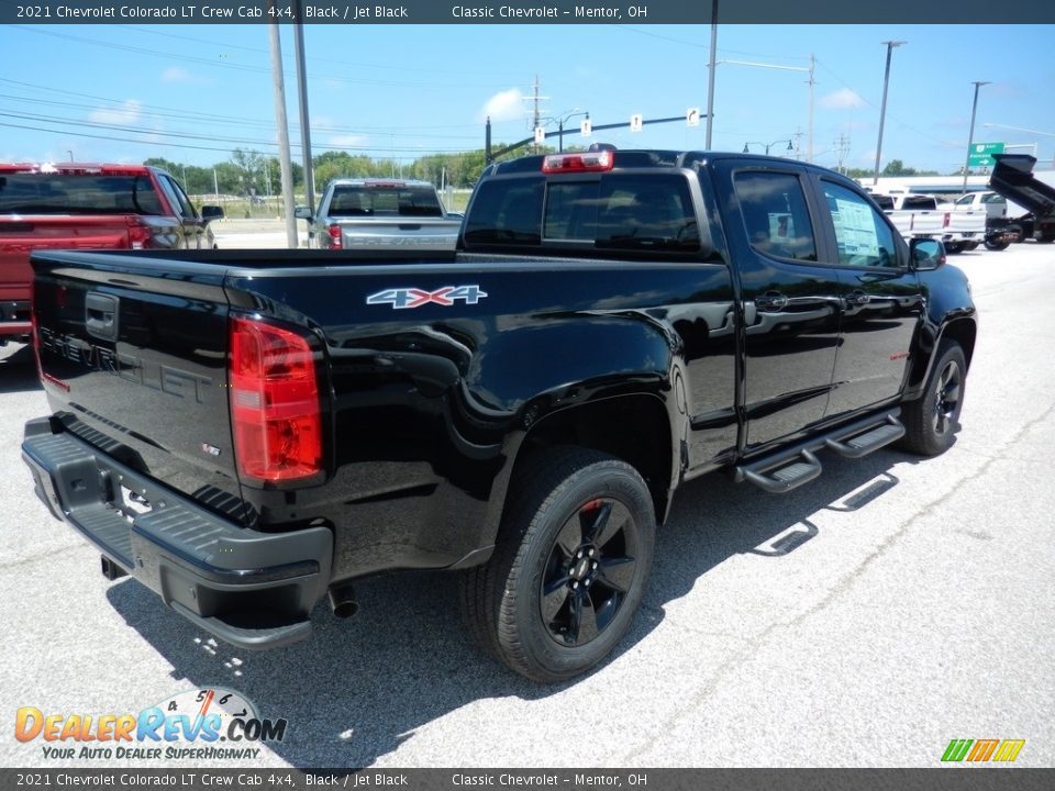 Black 2021 Chevrolet Colorado LT Crew Cab 4x4 Photo #4