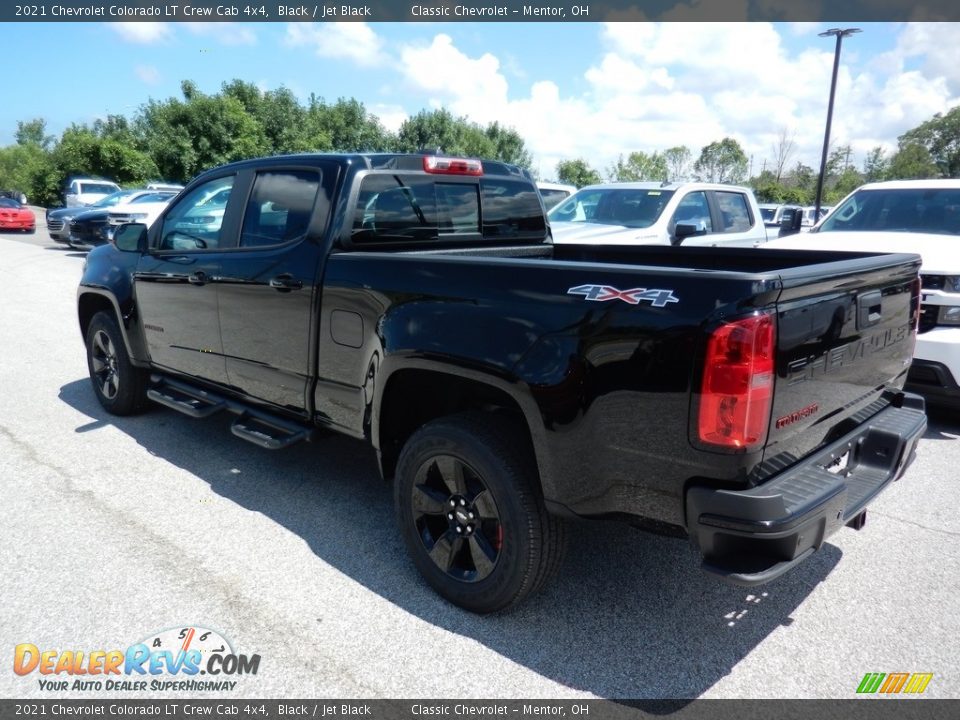 2021 Chevrolet Colorado LT Crew Cab 4x4 Black / Jet Black Photo #6