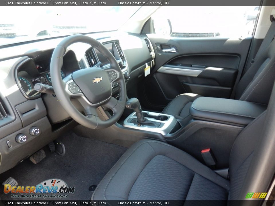 Jet Black Interior - 2021 Chevrolet Colorado LT Crew Cab 4x4 Photo #7