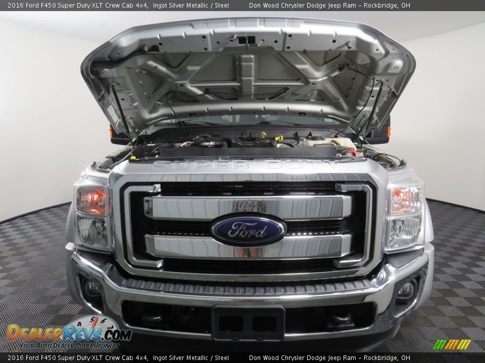 2016 Ford F450 Super Duty XLT Crew Cab 4x4 Ingot Silver Metallic / Steel Photo #5