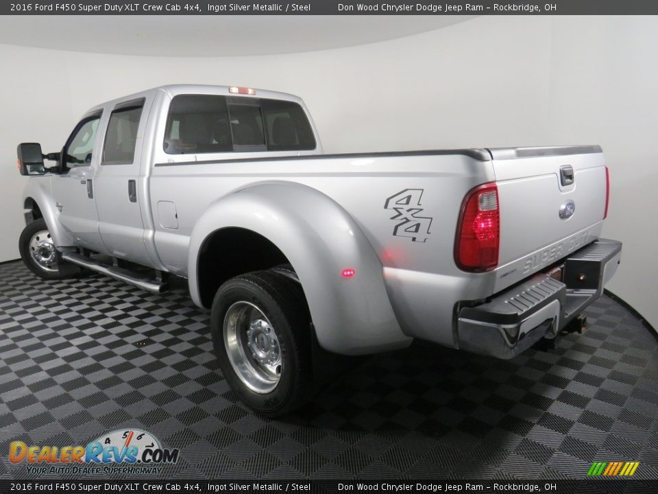 2016 Ford F450 Super Duty XLT Crew Cab 4x4 Ingot Silver Metallic / Steel Photo #10