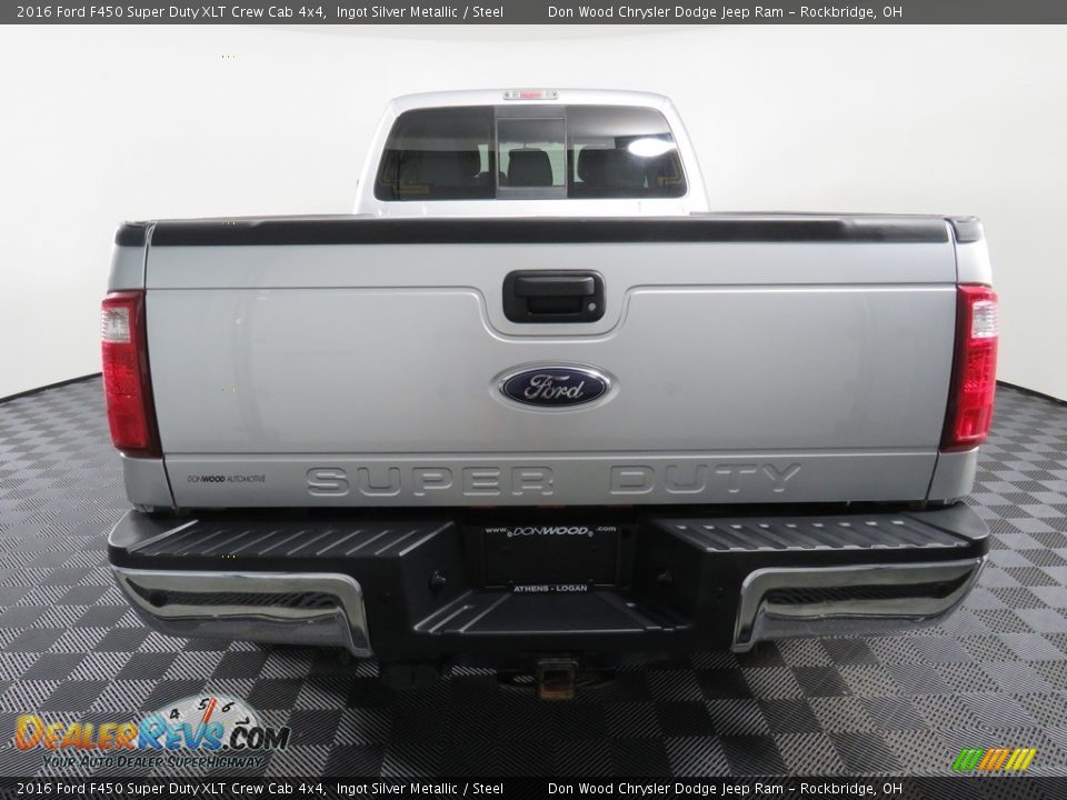 2016 Ford F450 Super Duty XLT Crew Cab 4x4 Ingot Silver Metallic / Steel Photo #11