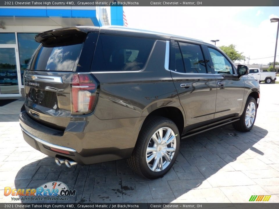 2021 Chevrolet Tahoe High Country 4WD Graywood Metallic / Jet Black/Mocha Photo #4