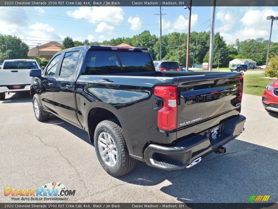 2020 Chevrolet Silverado 1500 RST Crew Cab 4x4 Black / Jet Black Photo #7