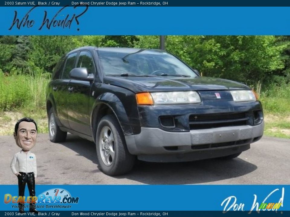 2003 Saturn VUE Black / Gray Photo #1