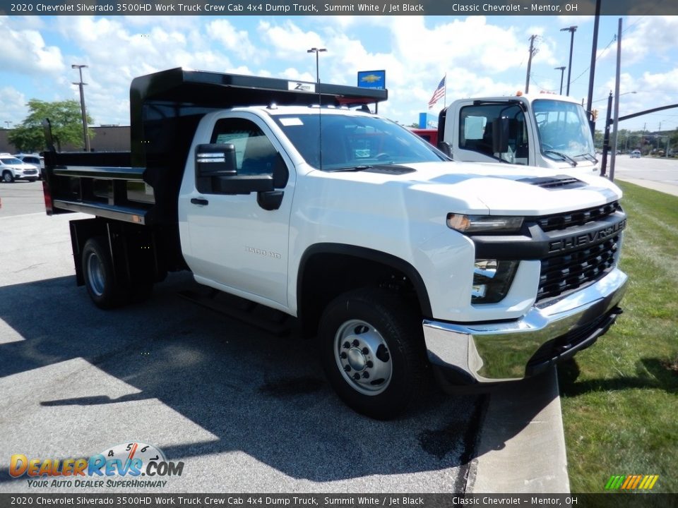 2020 Chevrolet Silverado 3500HD Work Truck Crew Cab 4x4 Dump Truck Summit White / Jet Black Photo #3