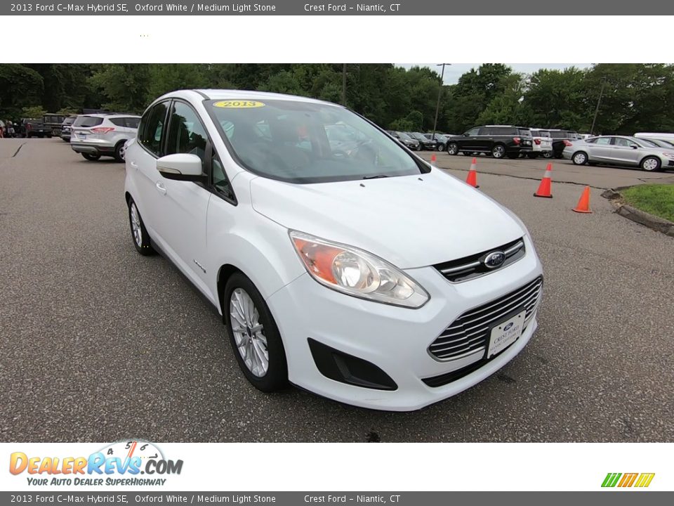 2013 Ford C-Max Hybrid SE Oxford White / Medium Light Stone Photo #1
