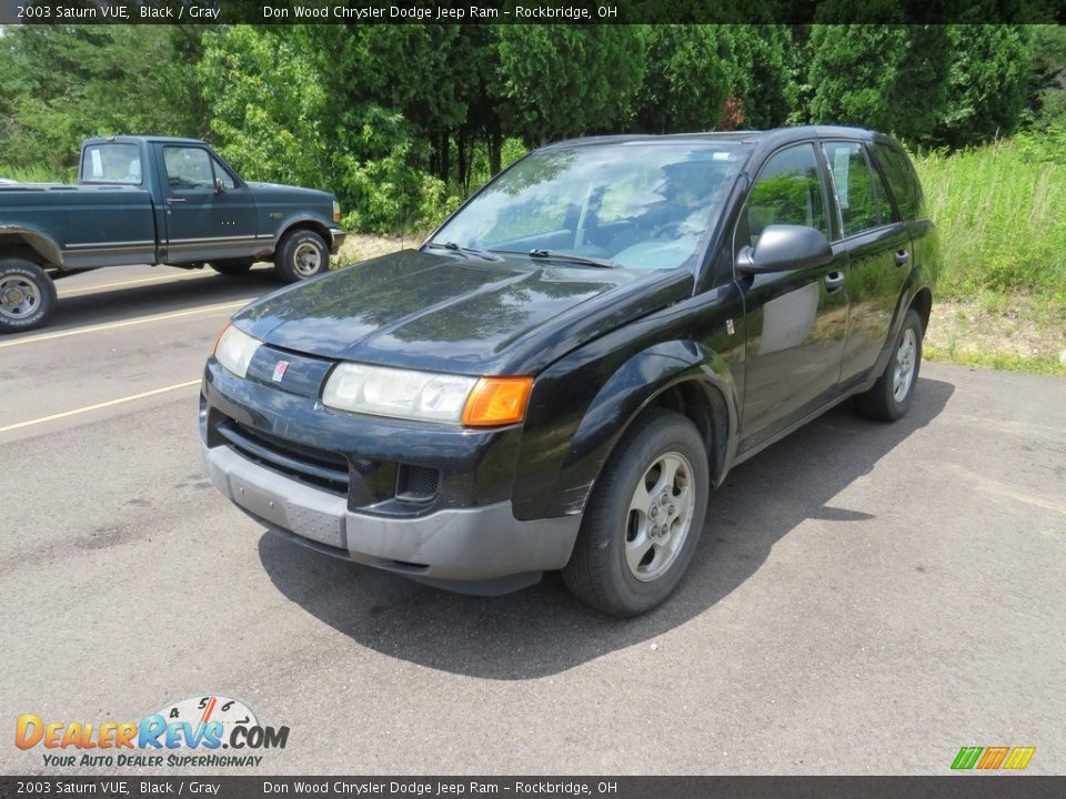 2003 Saturn VUE Black / Gray Photo #6