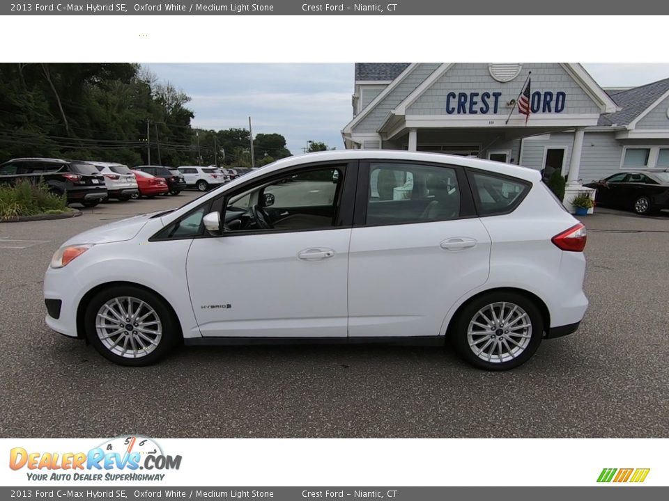2013 Ford C-Max Hybrid SE Oxford White / Medium Light Stone Photo #4