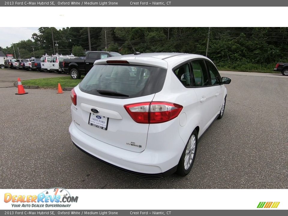 2013 Ford C-Max Hybrid SE Oxford White / Medium Light Stone Photo #7