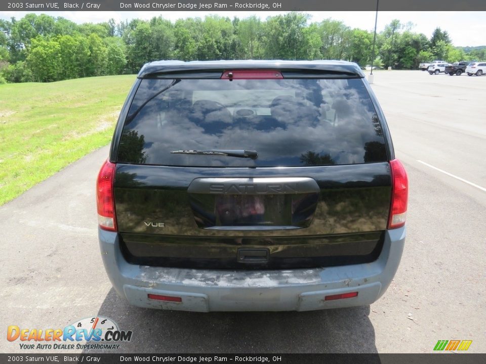 2003 Saturn VUE Black / Gray Photo #11