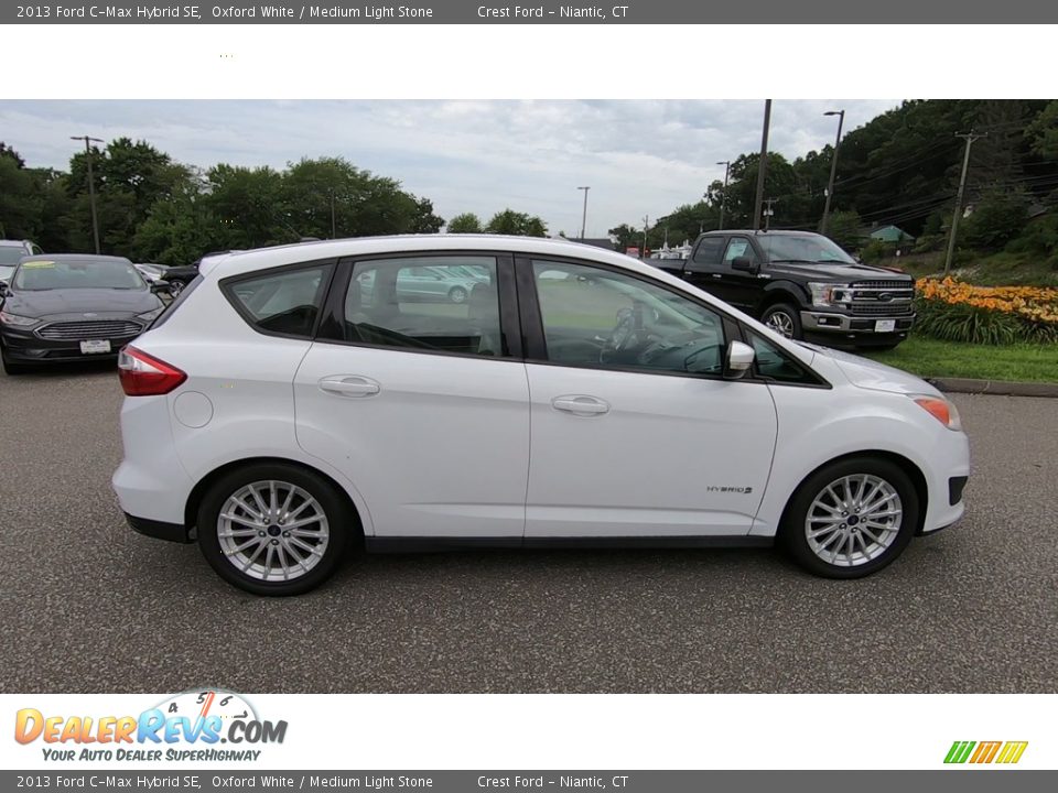 2013 Ford C-Max Hybrid SE Oxford White / Medium Light Stone Photo #8