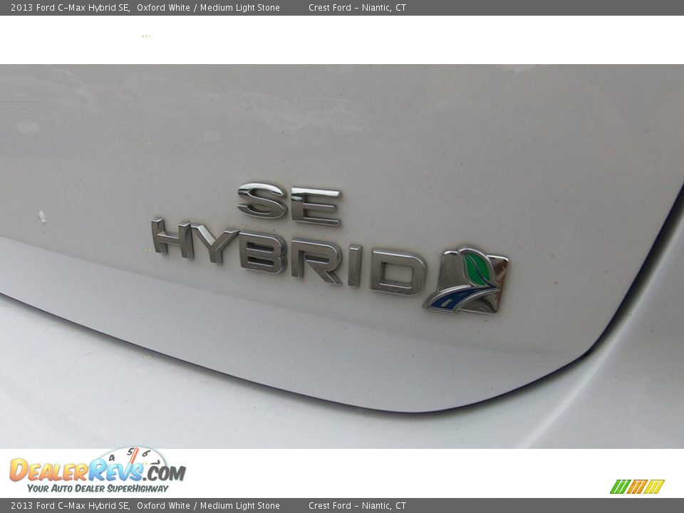 2013 Ford C-Max Hybrid SE Oxford White / Medium Light Stone Photo #9