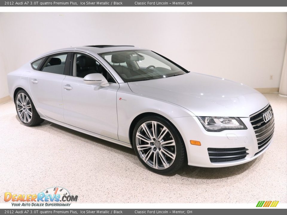 2012 Audi A7 3.0T quattro Premium Plus Ice Silver Metallic / Black Photo #1