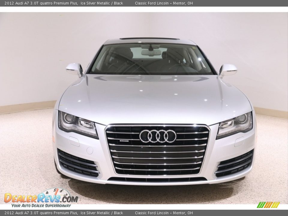 2012 Audi A7 3.0T quattro Premium Plus Ice Silver Metallic / Black Photo #2