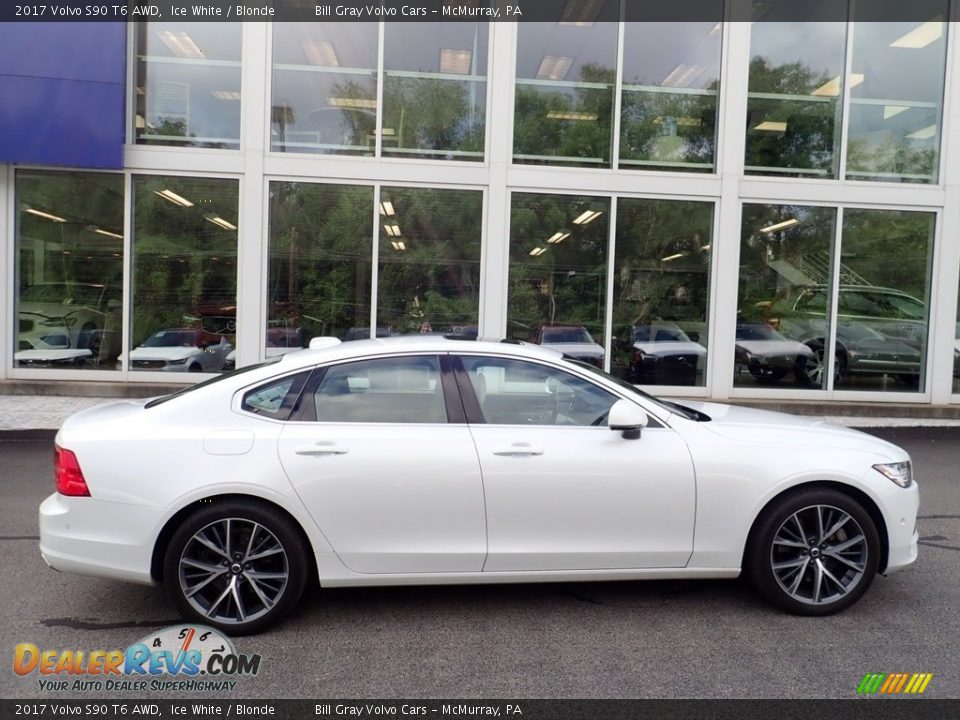 2017 Volvo S90 T6 AWD Ice White / Blonde Photo #2