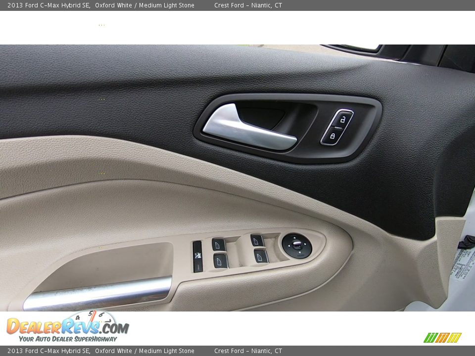2013 Ford C-Max Hybrid SE Oxford White / Medium Light Stone Photo #13