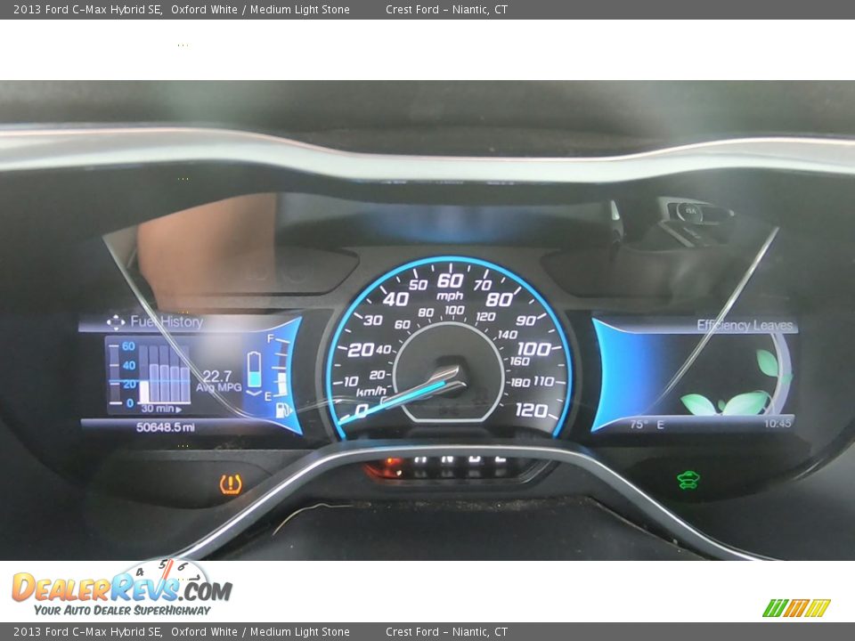 2013 Ford C-Max Hybrid SE Oxford White / Medium Light Stone Photo #14